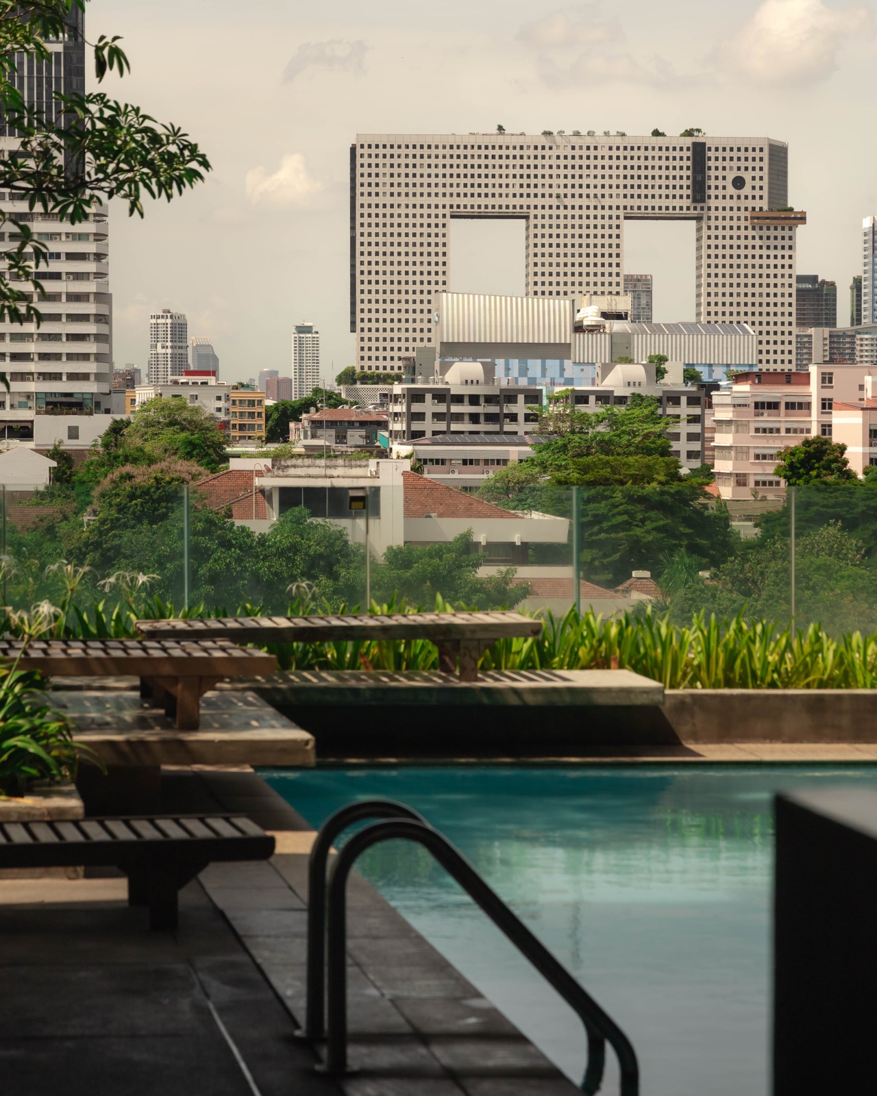 Rooftop swimming pool